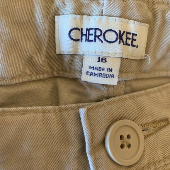 Girls Cherokee Khaki Pants size 16 - Picture 5 of 5